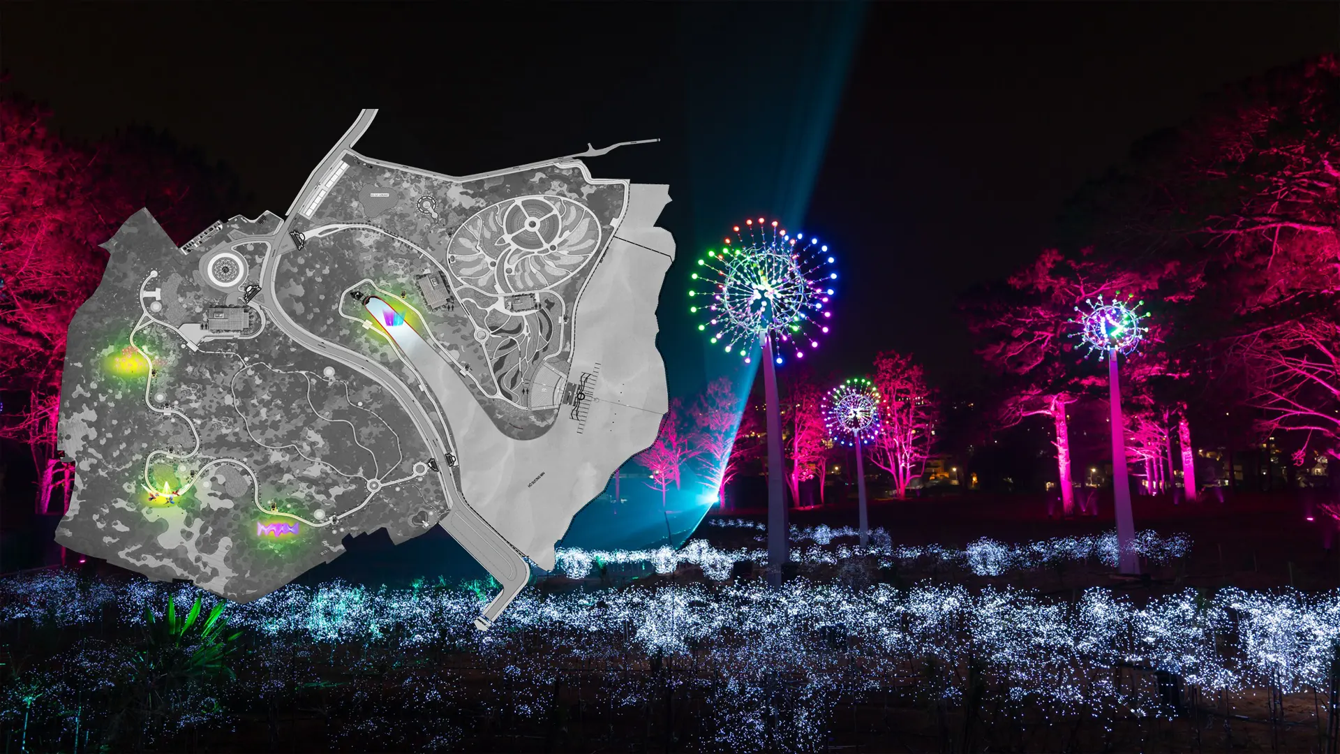 Khu rừng ánh sáng Delight Park dalat