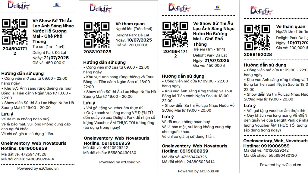 Vé Deligh Park Dalat